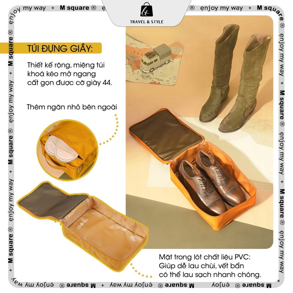 Bộ 9 túi phân đồ du lịch Msquare