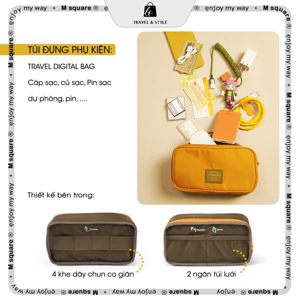 Bộ 9 túi phân đồ du lịch Msquare