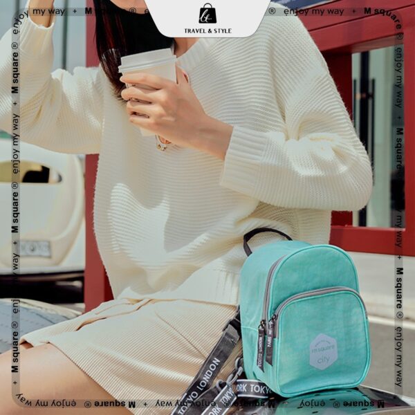Balo mini du lịch đa năng tiện ích vải poly chống thấm nước cao cấp Msquare®
