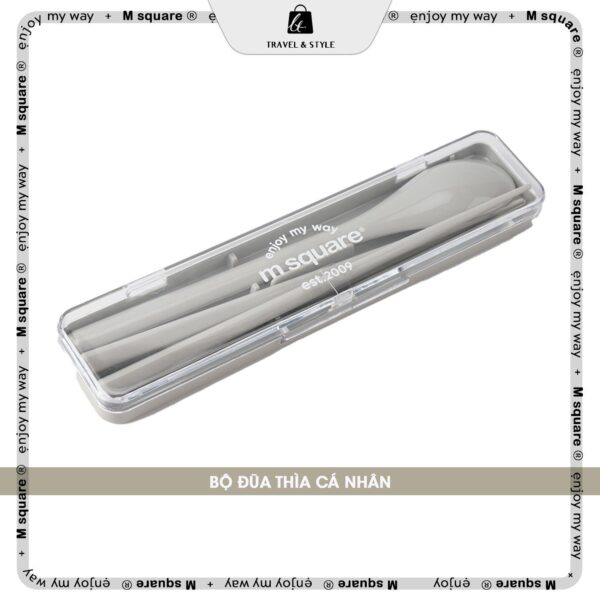 Bộ đũa thìa du lịch cá nhân Msquare®️