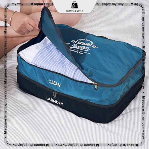Túi đựng phân đồ quần áo 2 tầng vải poly chống thấm nước cao cấp đa năng Msquare®