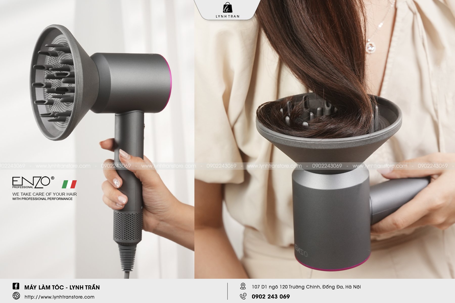 Máy Sấy Thổi Siêu Âm Supersonic Blow Dryer Enzo® 3