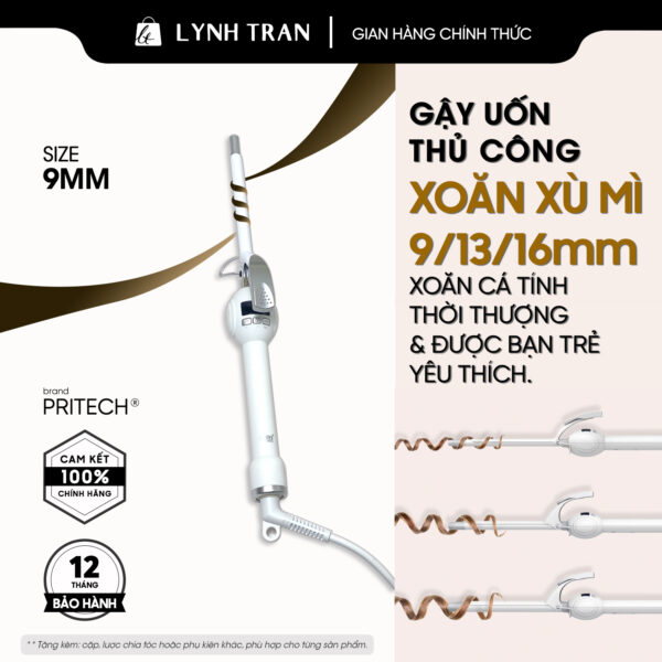 Gậy uốn xoăn xù mì Pritech