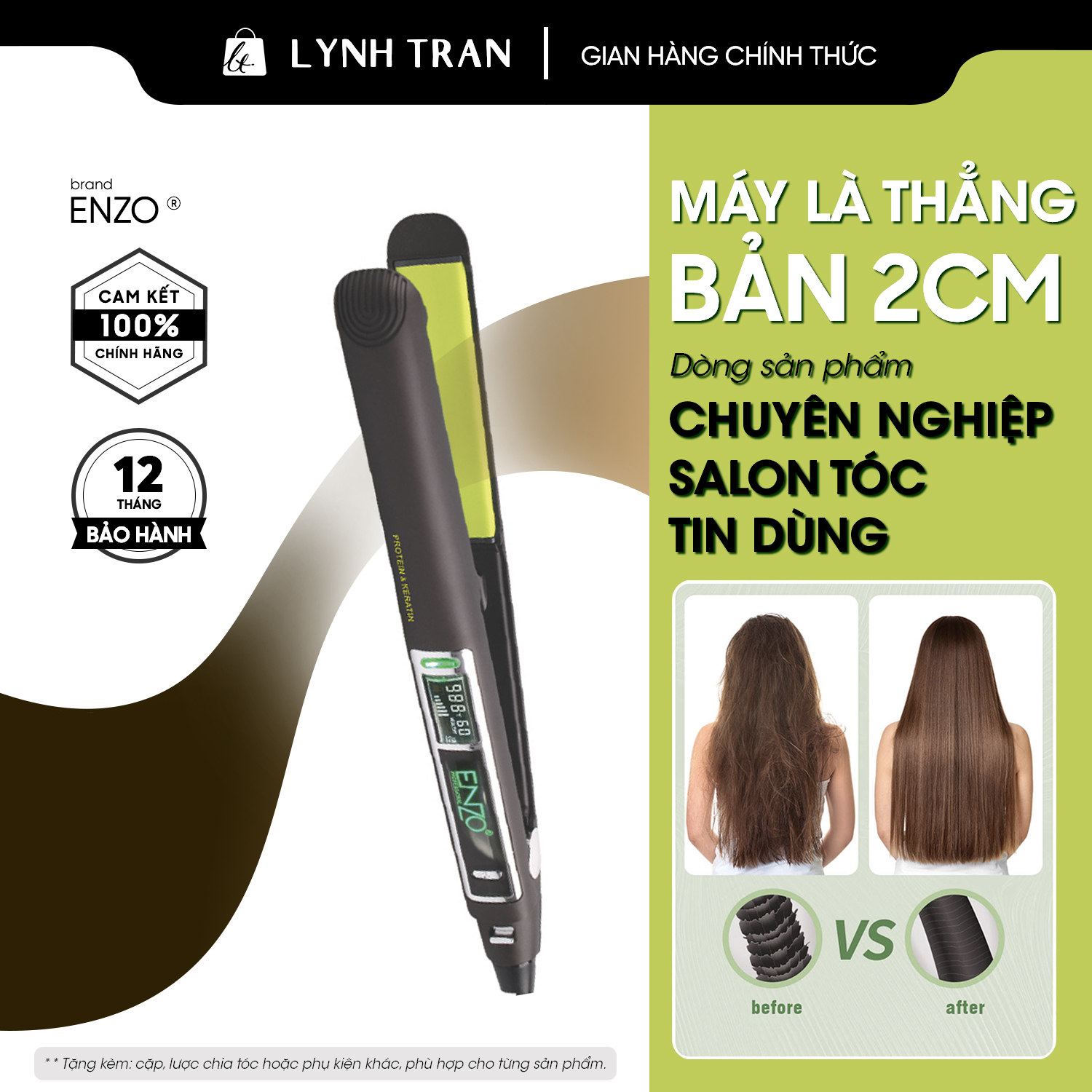 Máy là thẳng bản nhỏ Enzo