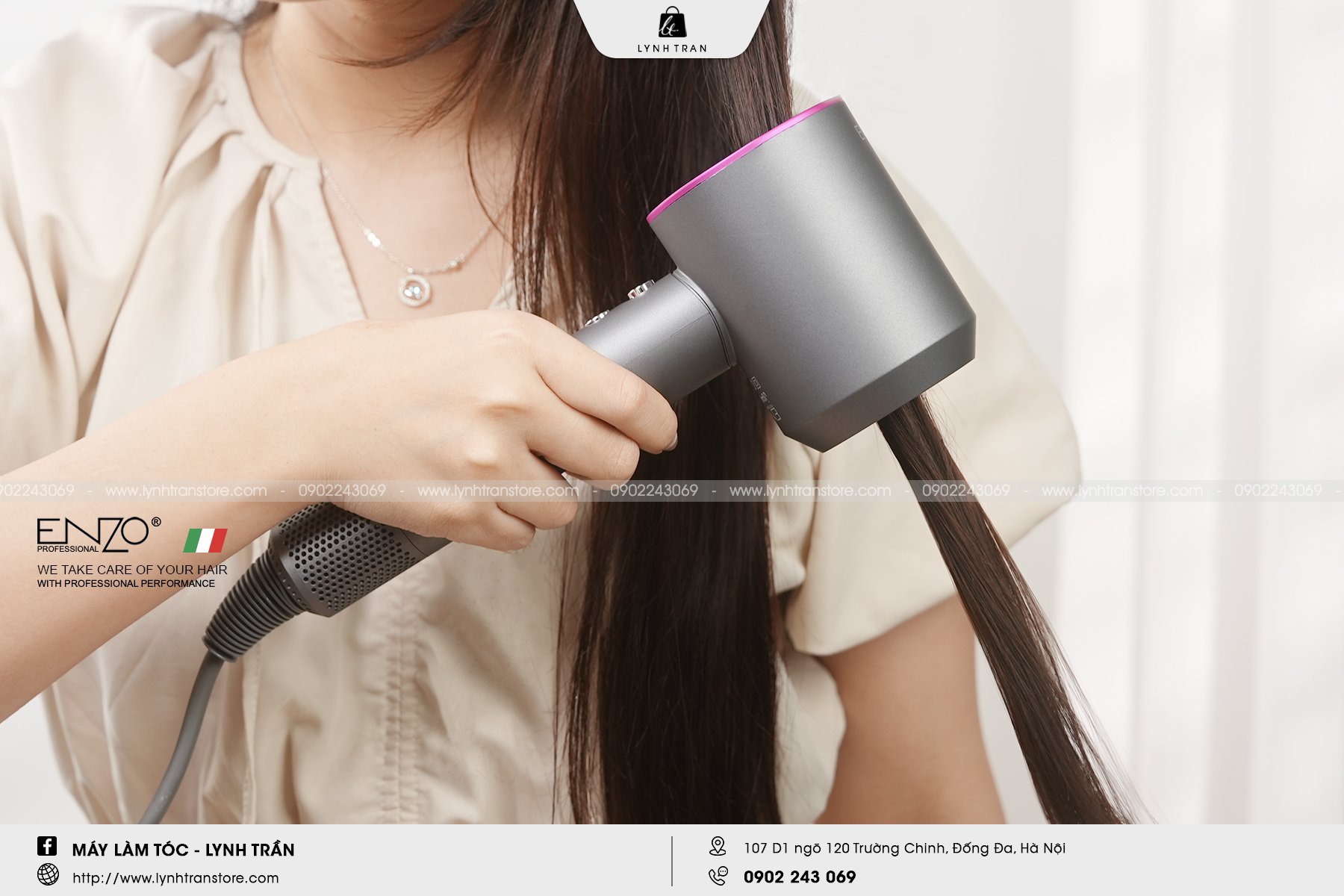 Máy Sấy Thổi Siêu Âm Supersonic Blow Dryer Enzo® 4