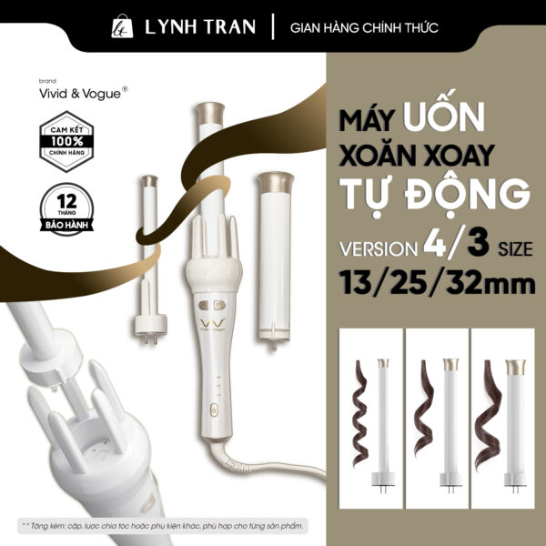 Máy uốn xoăn tự động 13/25/32mm Version 4 Vivid&Vogue