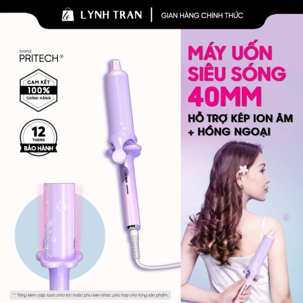 Máy uốn xoăn siêu sóng 40mm Pritech