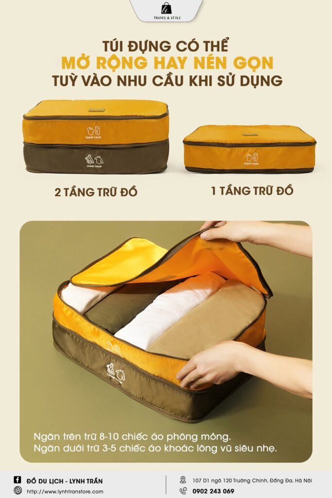 Túi đựng phân đồ 2 tầng Msquare®