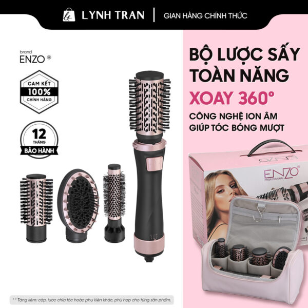 Bộ lược sấy toàn năng xoay 360º Enzo