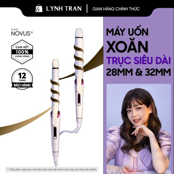 Máy uốn xoăn trục siêu dài Novus