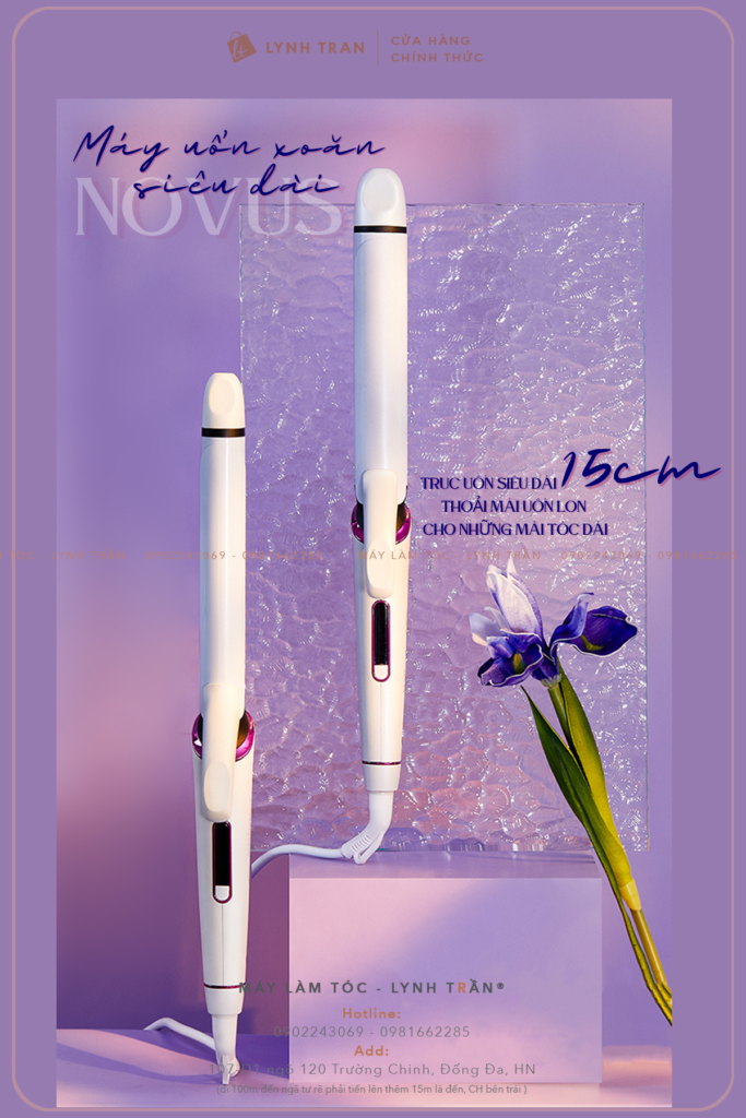 Máy uốn xoăn trục siêu dài Novus