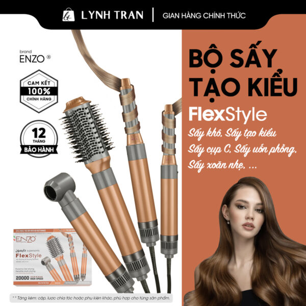 Bộ sấy tóc tạo kiểu đa năng FlexStyle Enzo®