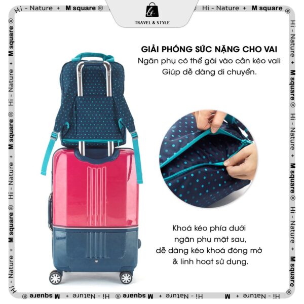 Balo du lịch chống sốc Msquare