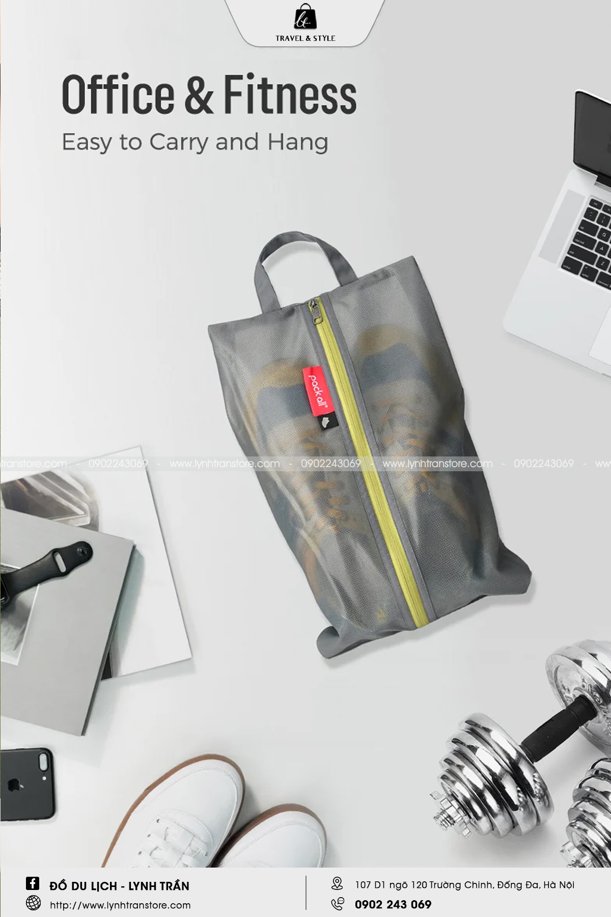 Túi đựng giầy chống nước Packall