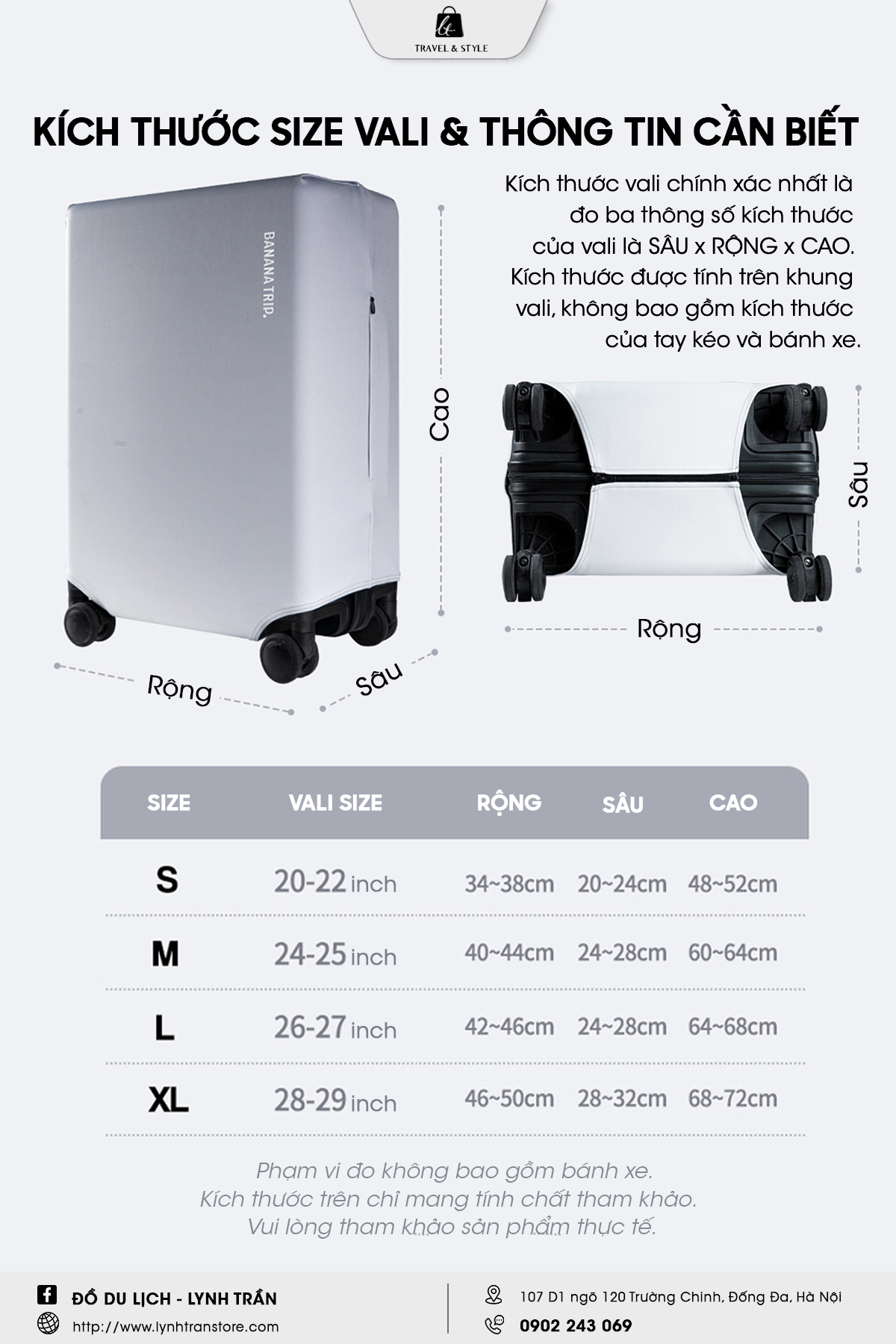Áo bọc vali BananaTrip®