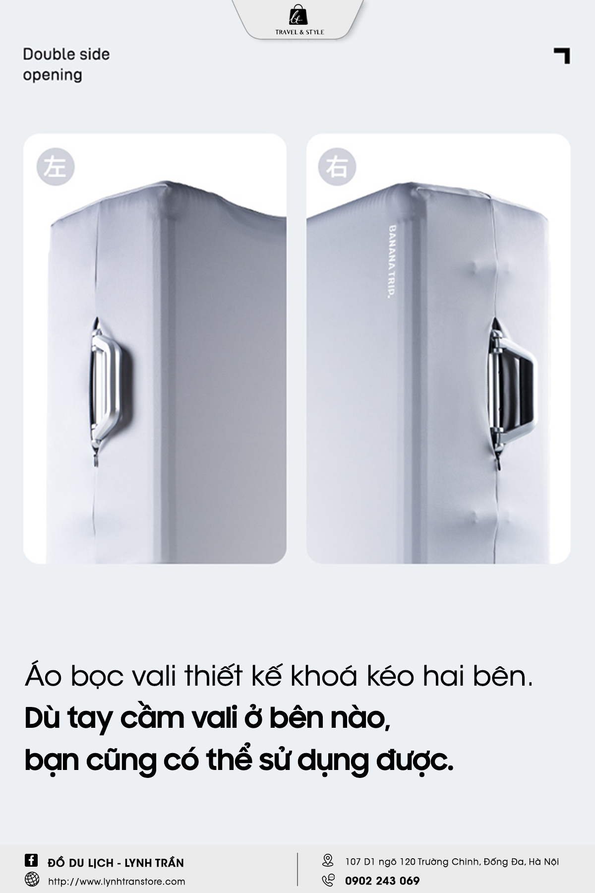 Áo bọc vali BananaTrip®