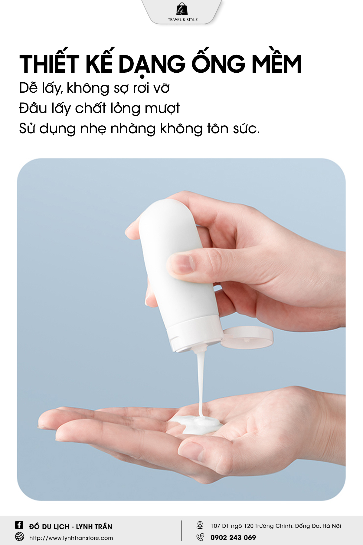 Bộ 4 Chai Chiết Silicon Du Lịch BananaTrip®