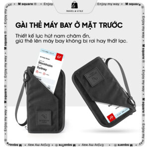 Ví hộ chiếu RFID chống trộm Msquare® – Gọn nhẹ, an toàn