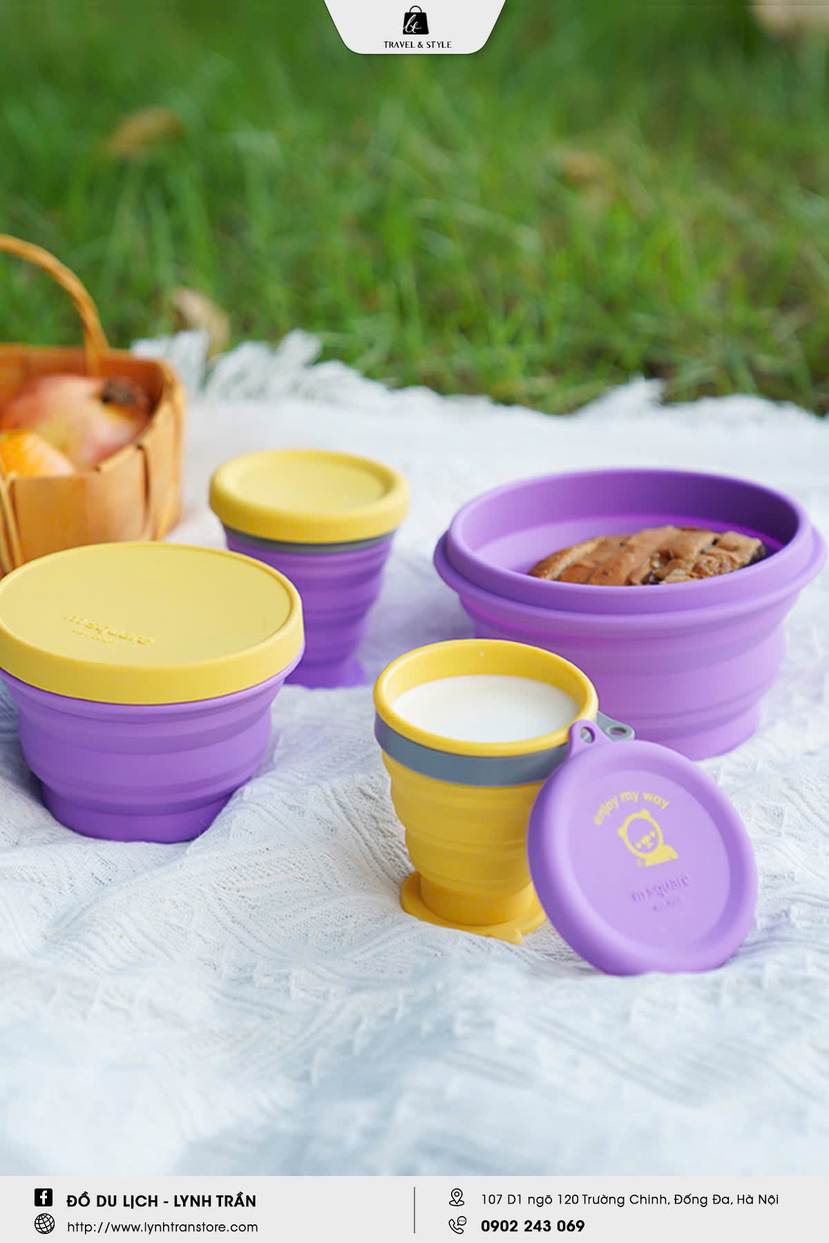 Bát cốc gấp gọn Msquare®
