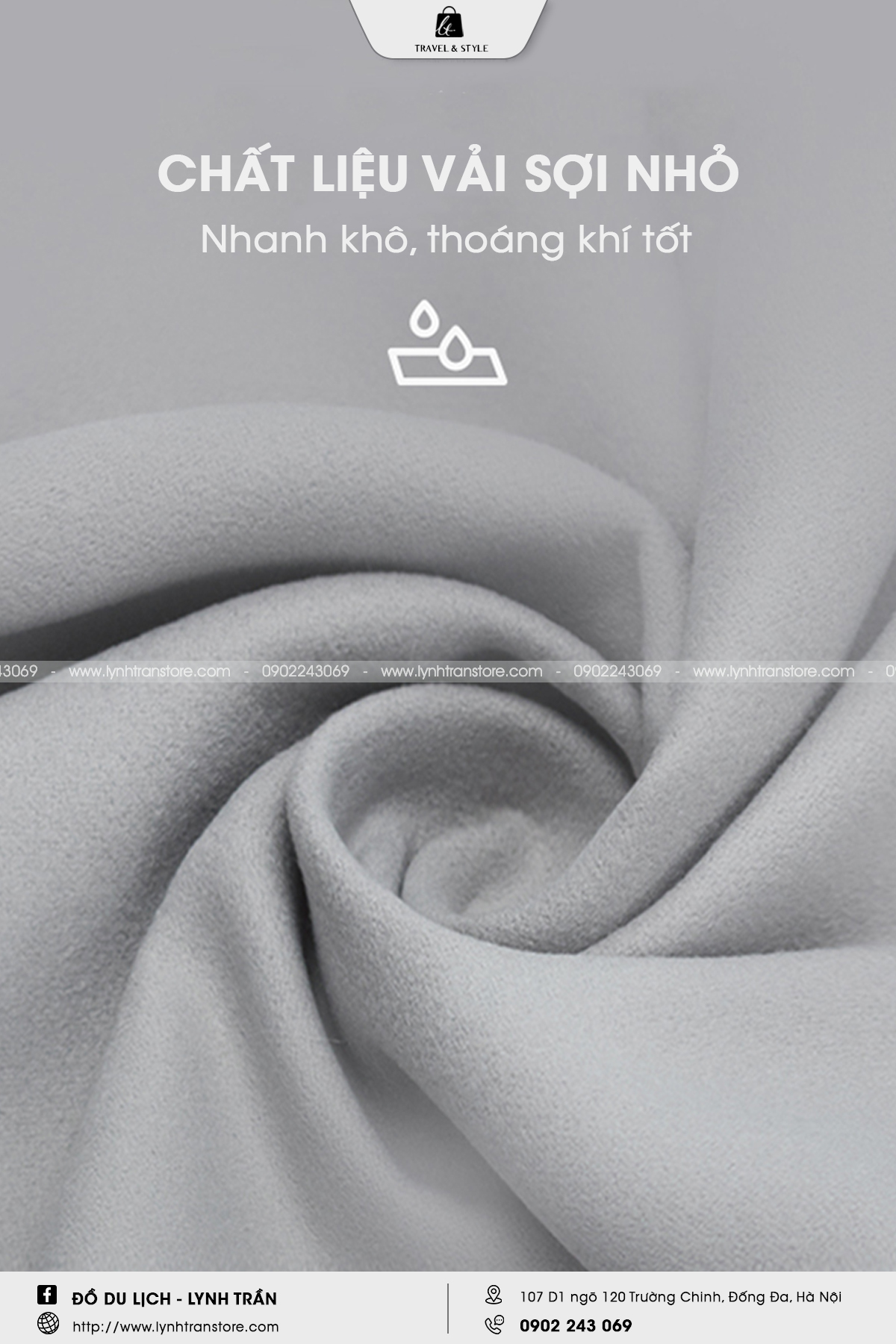 Khăn tắm siêu nhẹ Packall®️