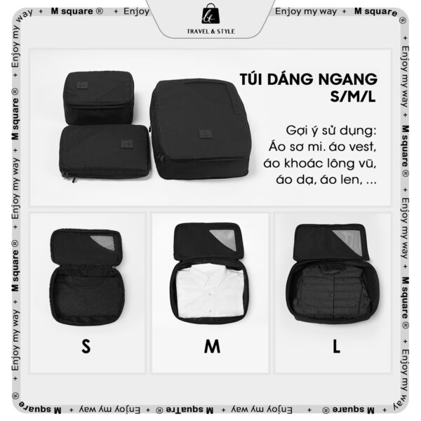 Bộ 6 túi nén du lịch Msquare®