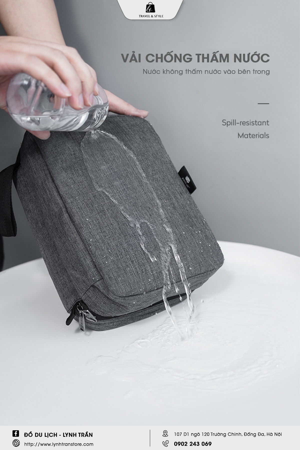 Túi đựng đồ cá nhân có móc treo Packall