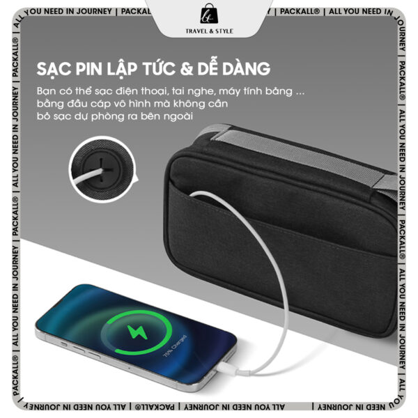 Túi đựng phụ kiện điện tử Packall