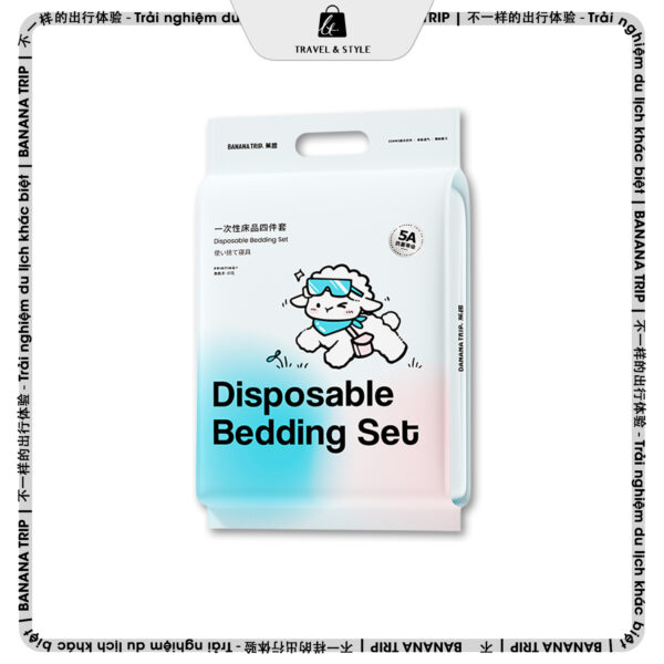 Bộ vỏ chăn ga gối đôi dùng 1 lần BananaTrip®