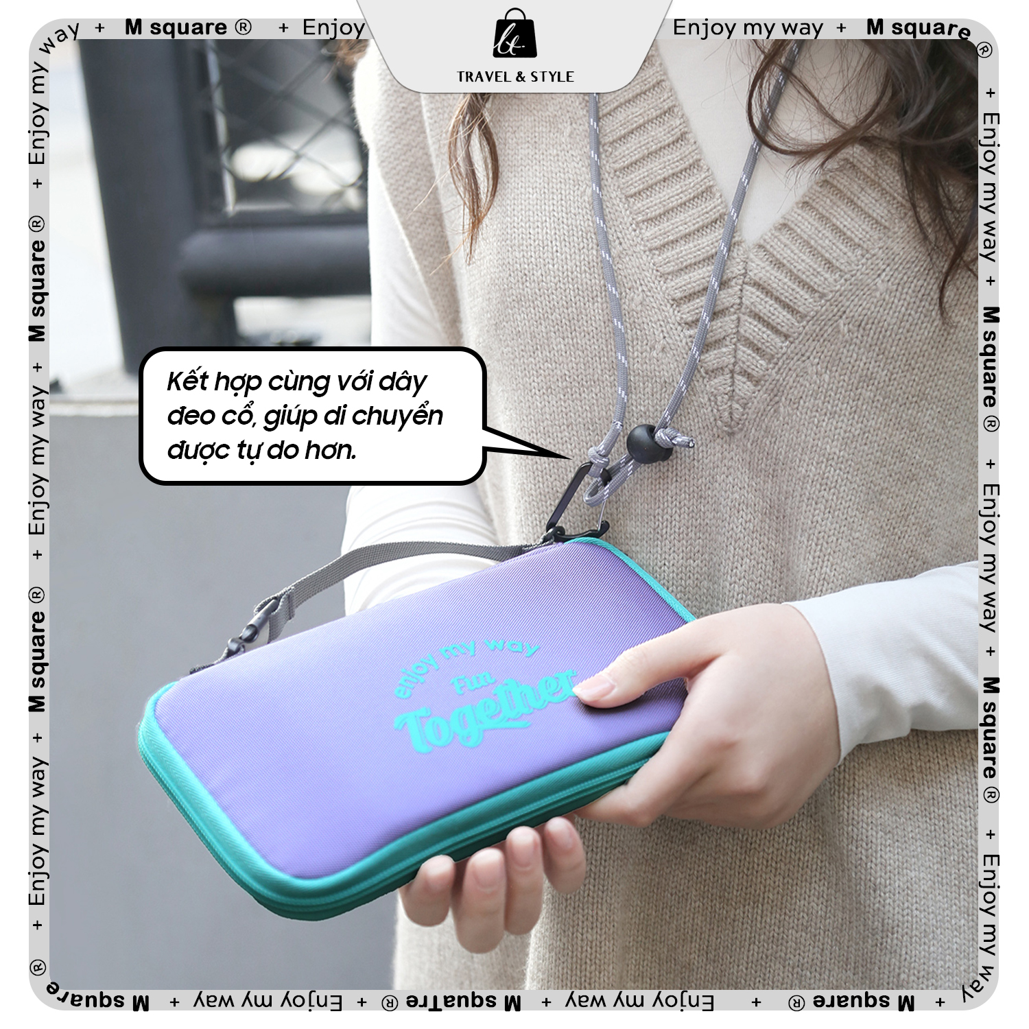 Ví hộ chiếu dung tích lớn Msquare®